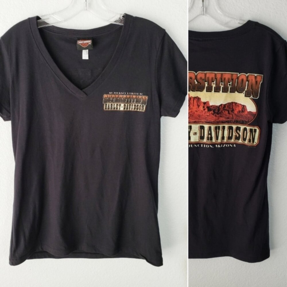 Harley-Davidson Superstition Apache Junction AZ Tee Shirt size L